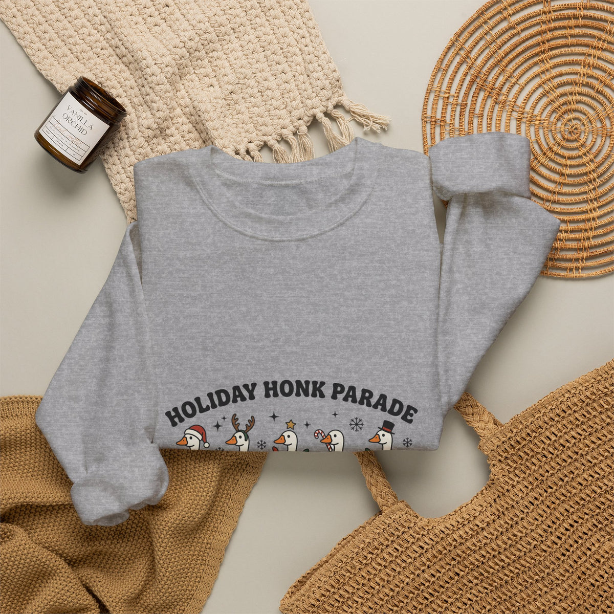Holiday Goose Parade Sweatshirt | Festive Goose
