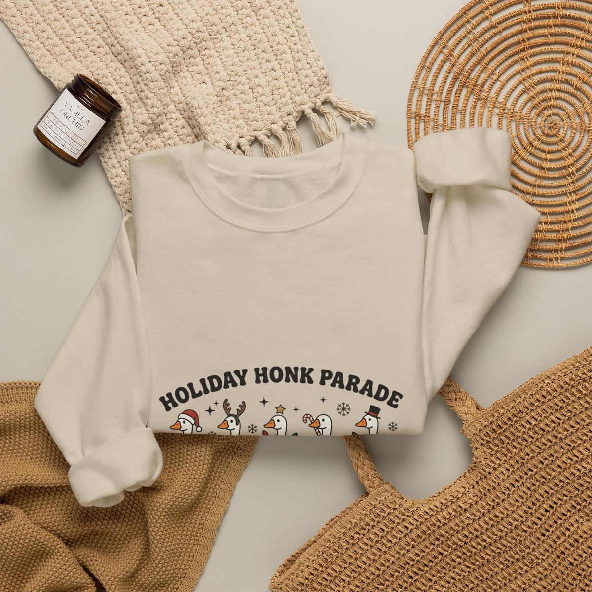Holiday Goose Parade Sweatshirt | Festive Goose