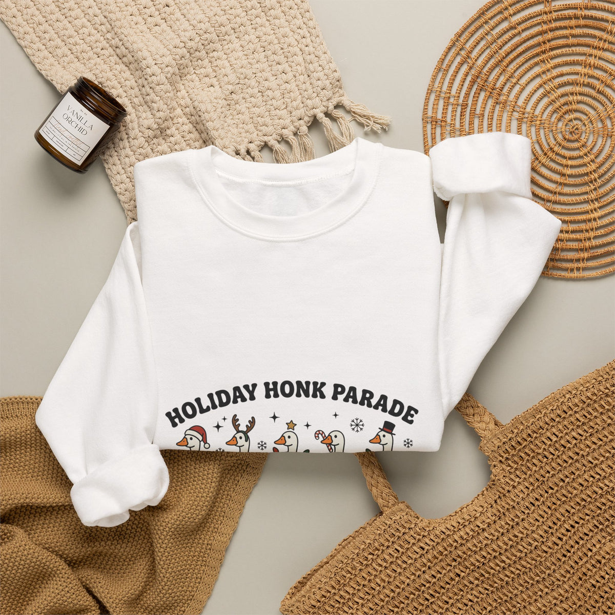 Holiday Goose Parade Sweatshirt | Festive Goose