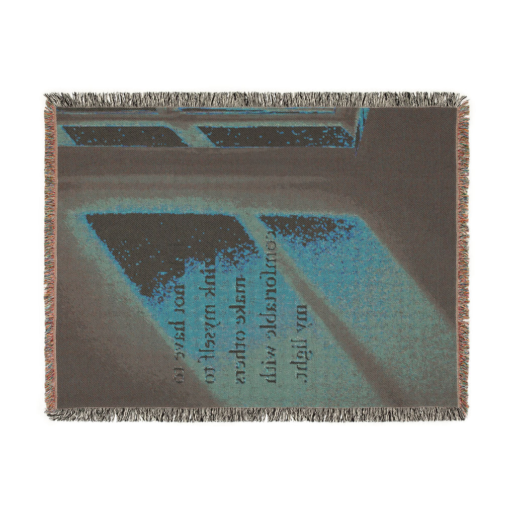 Inspirational Quote Woven Blanket — "I do not have to shrink myself to make others comfortable with my light"